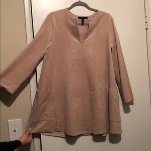 BCBG suede over sized dress